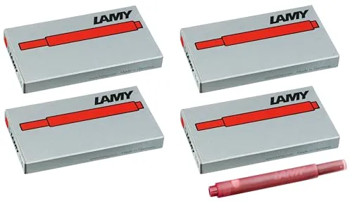 Lamy T10 Tintenpatronen rot 20 Stück Großraum
