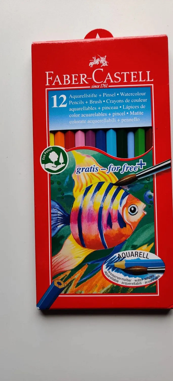 Faber-Castell Aquarell Buntstifte mit Pinsel wasservermalbar