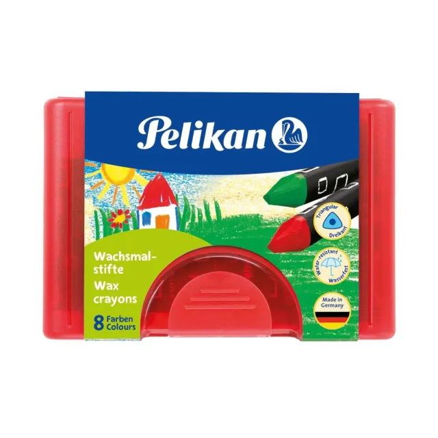 Pelikan 665/8 Wachsmalstifte dreieckig wasserfest