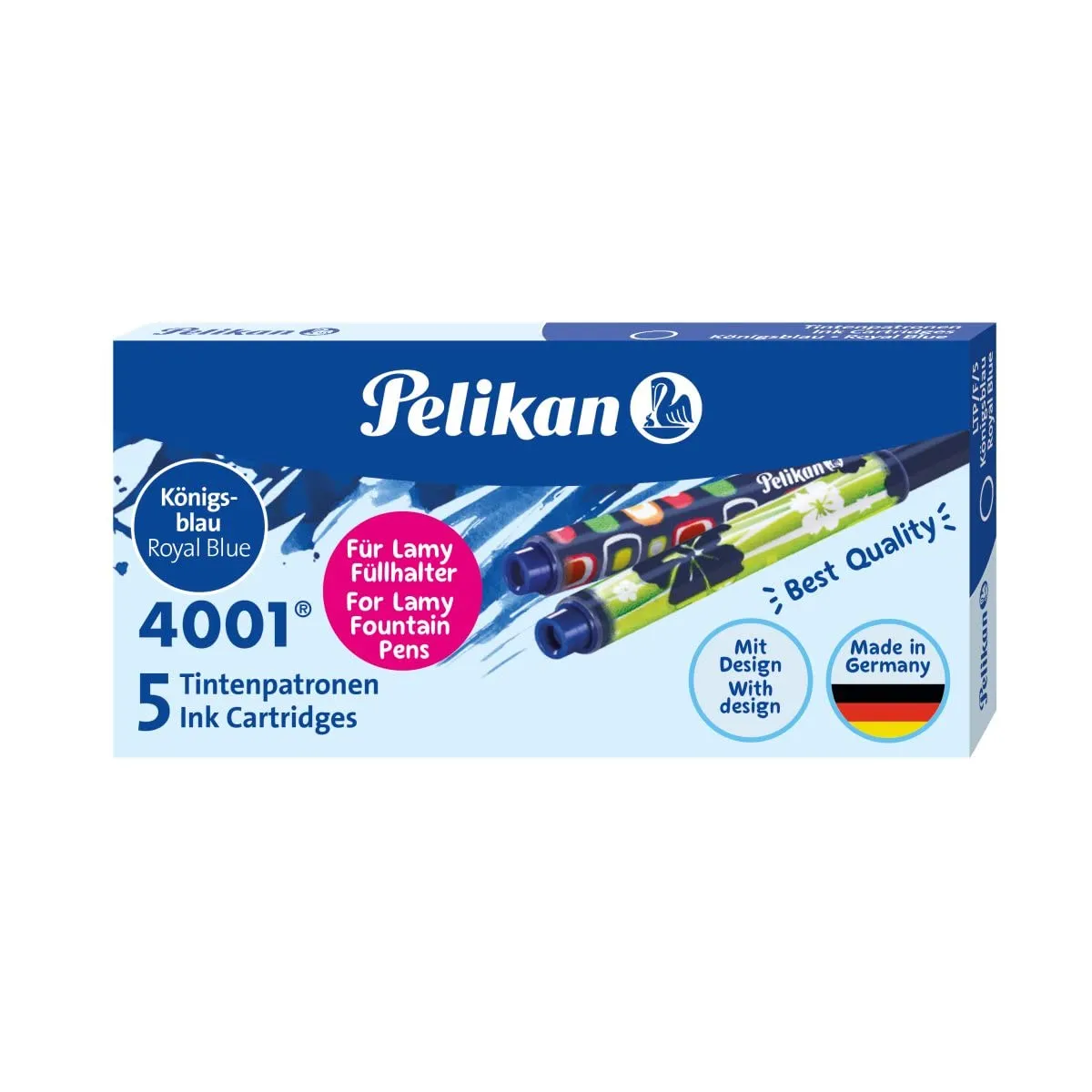 Pelikan 4001 Tintenpatrone Königsblau Lamy