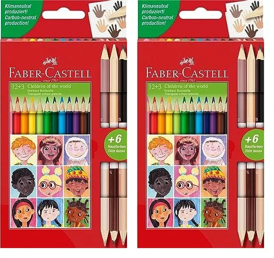 Faber-Castell 511514 Buntstifte dreikant auswaschbar