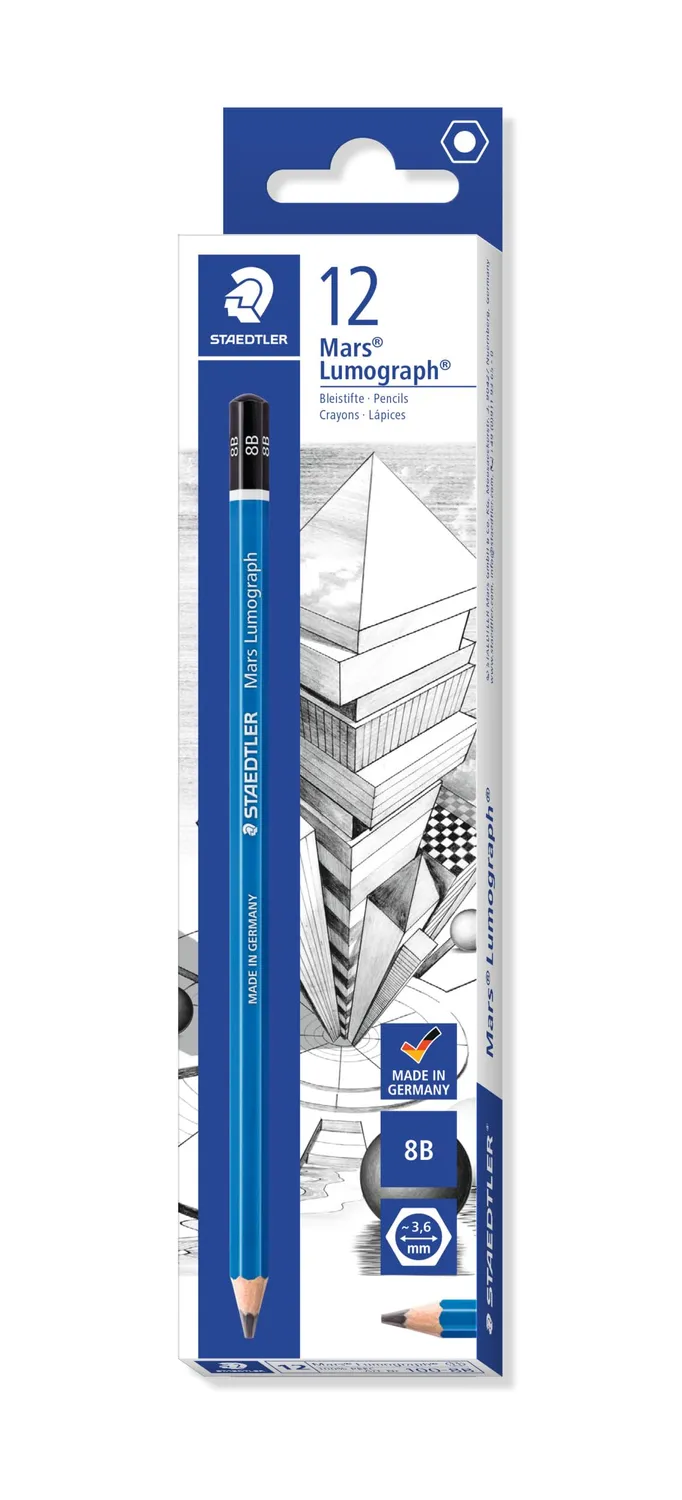 STAEDTLER Mars Lumograph 100C Kohlestifte weich