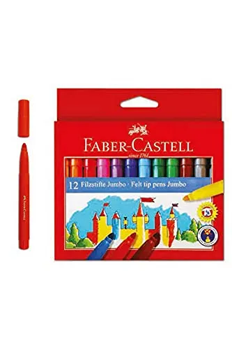 FABER-CASTELL Jumbo Filzstifte 3 mm Kartonetui