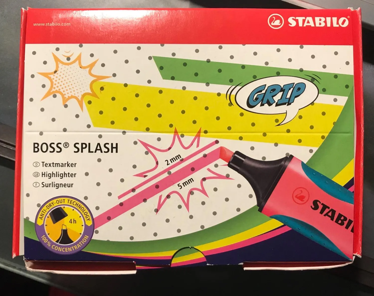 STABILO BOSS SPLASH Textmarker Keil nachfüllbar