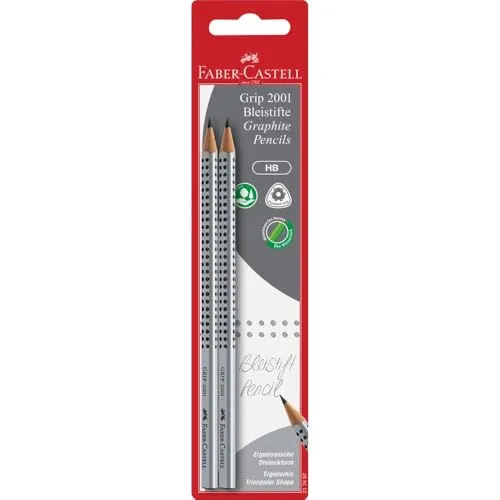 Faber-Castell Grip 2001 217497 Bleistift HB 2er Set