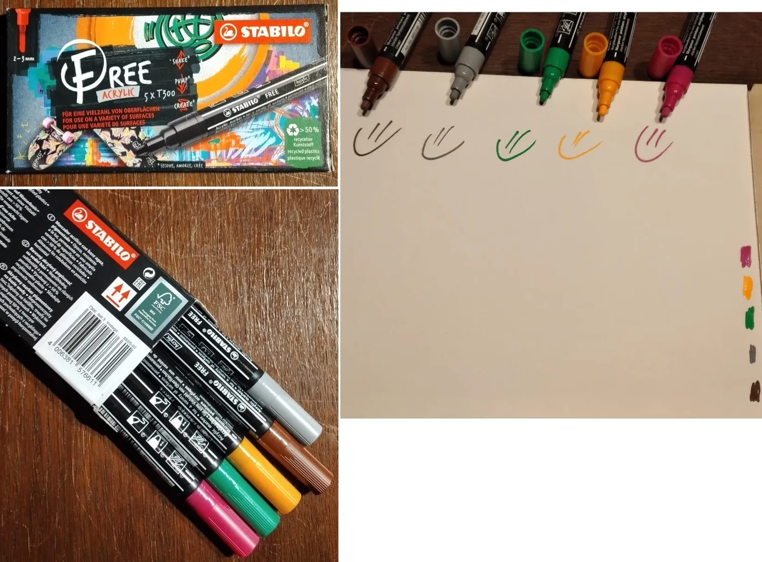 STABILO FREE Acrylic T300 Acrylmarker