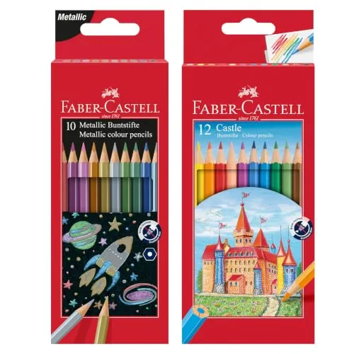 Faber-Castell Basic & Metallic Buntstifte-Set 22-teilig