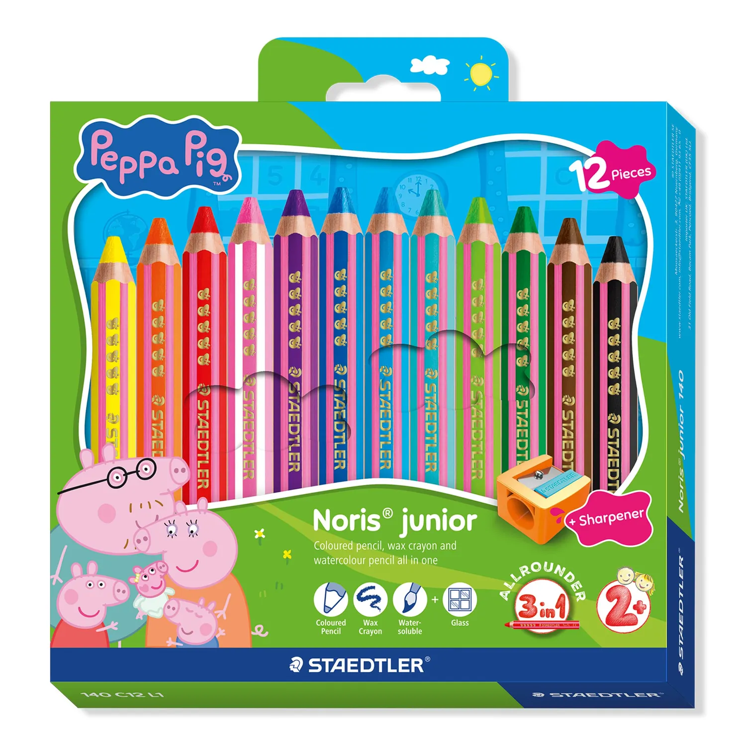 STAEDTLER Noris junior Peppa Wutz Buntstifte 3-in-1