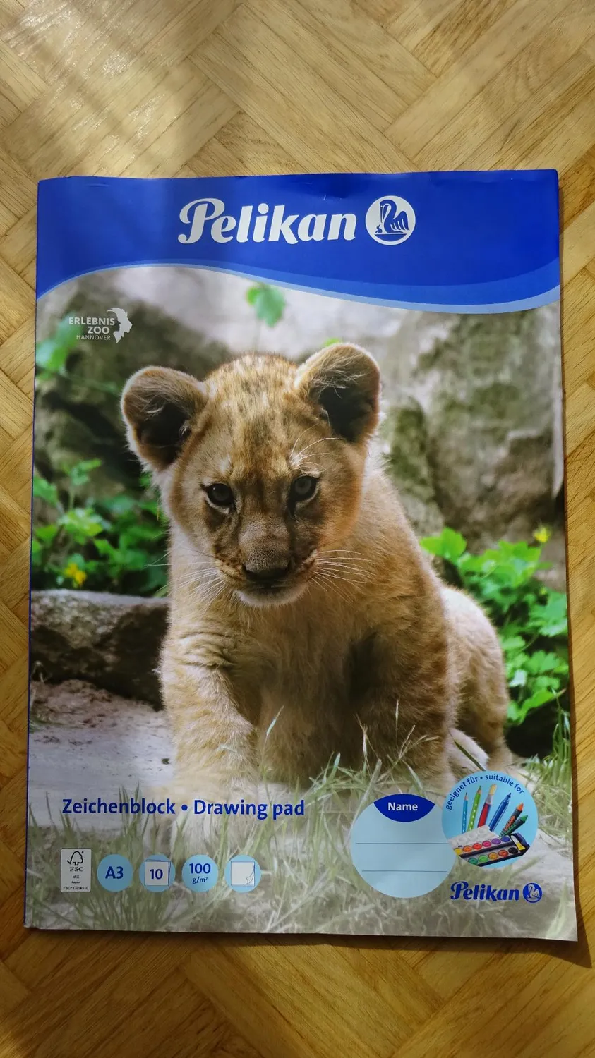Pelikan Zeichenblock weißes Papier