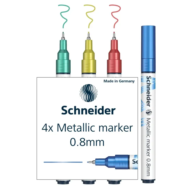 Schneider Paint-It 010 Metallicmarker 4er Set