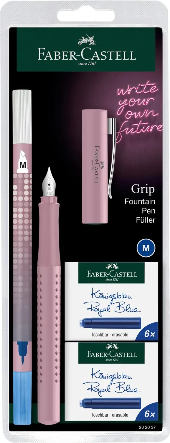 Faber-Castell Grip 2010 Füller M Edelstahl