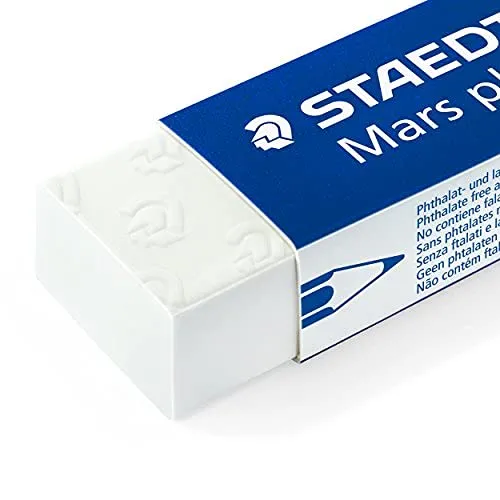 STAEDTLER 526 50 Mars plastic Radierer weiß 2 Stück