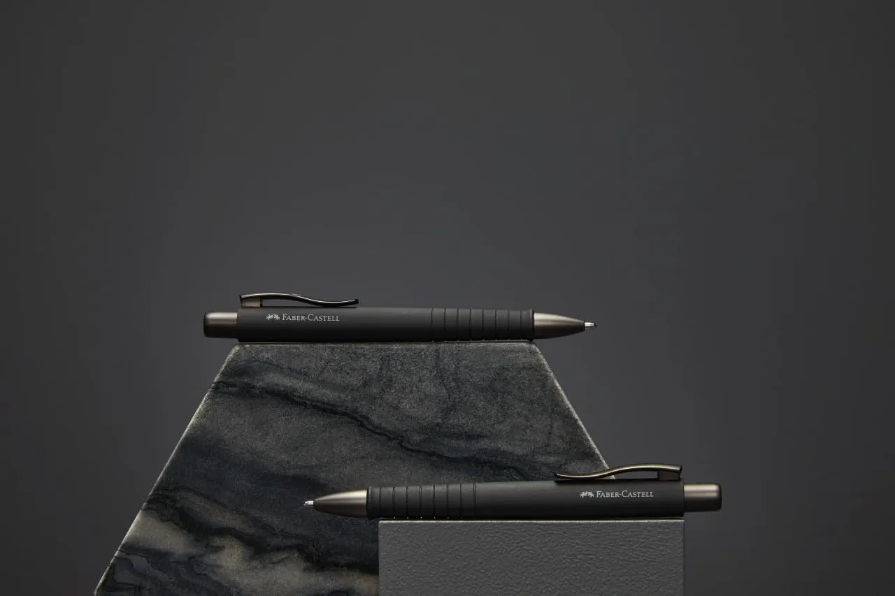Faber-Castell Notizbuch Set Espresso mit Poly Ball Kugelschreiber
