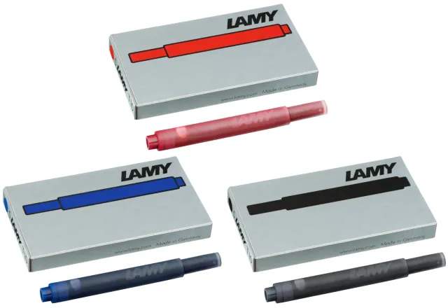 Lamy T10 Tintenpatronen blau/schwarz/rot 15 Stück