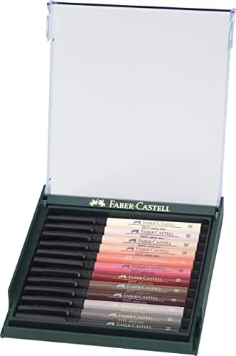 Faber-Castell Pitt Artist Pen Tuschestifte Hauttöne 12 Stück