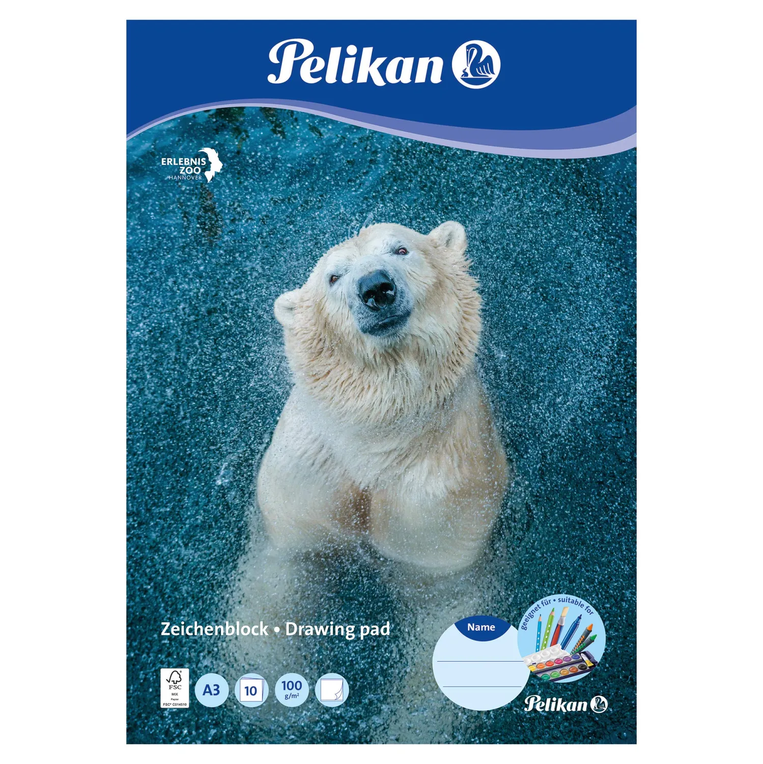 Pelikan Zeichenblock weißes Papier