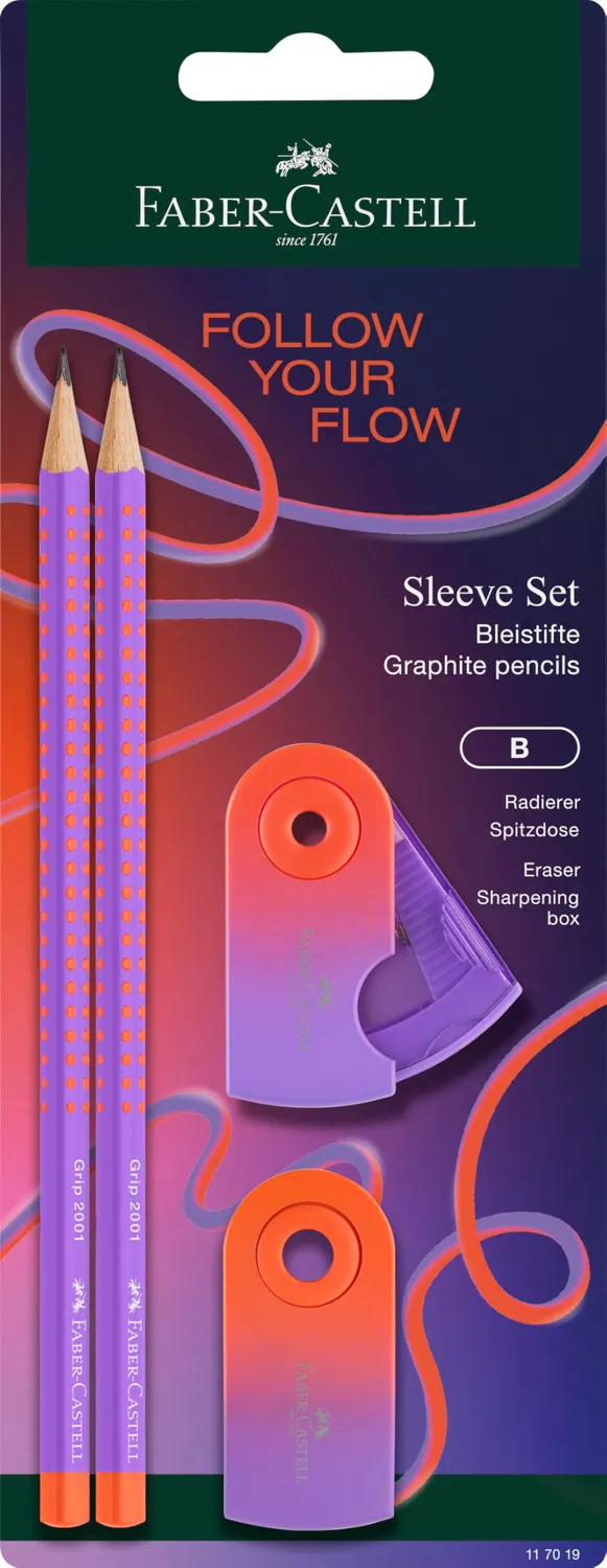 Faber-Castell Grip 2001 Flow Schreibset 4-teilig