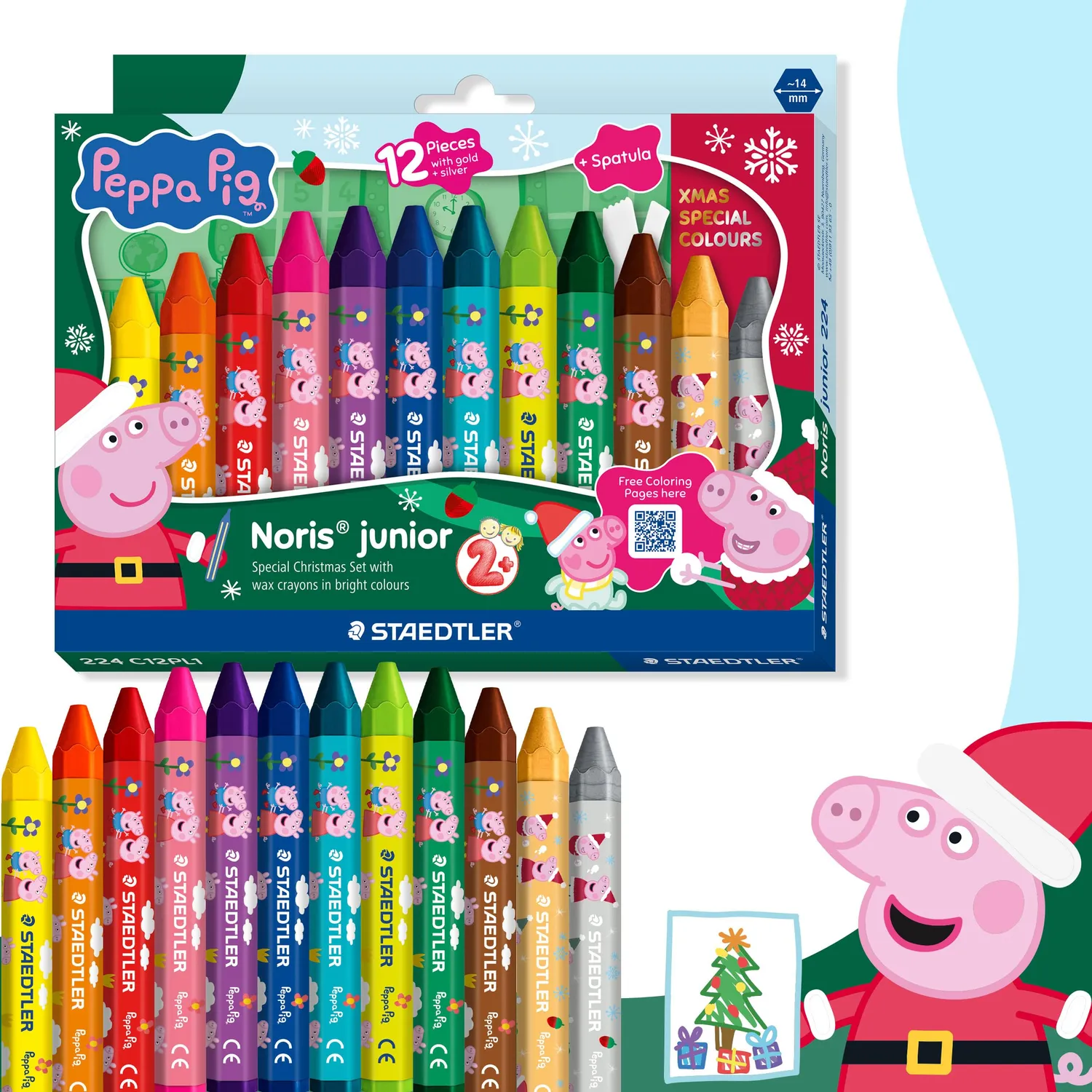 STAEDTLER Peppa Wutz Weihnachtsset Malset