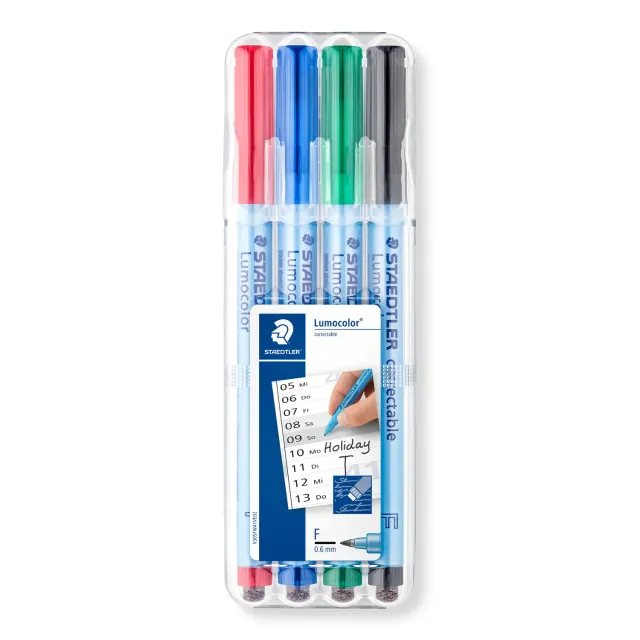 STAEDTLER Lumocolor correctable 305F Folienstift trocken abwischbar