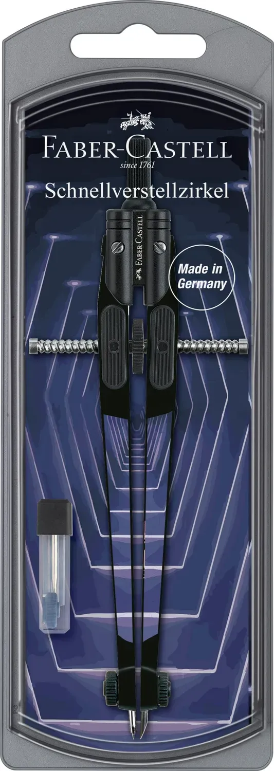 Faber-Castell Future Look 574453 Zirkel Metall mit Minen