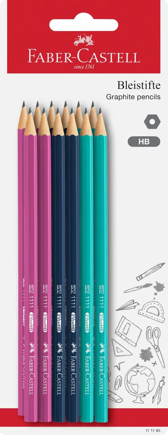 Faber-Castell 1111 Bleistift HB Blister