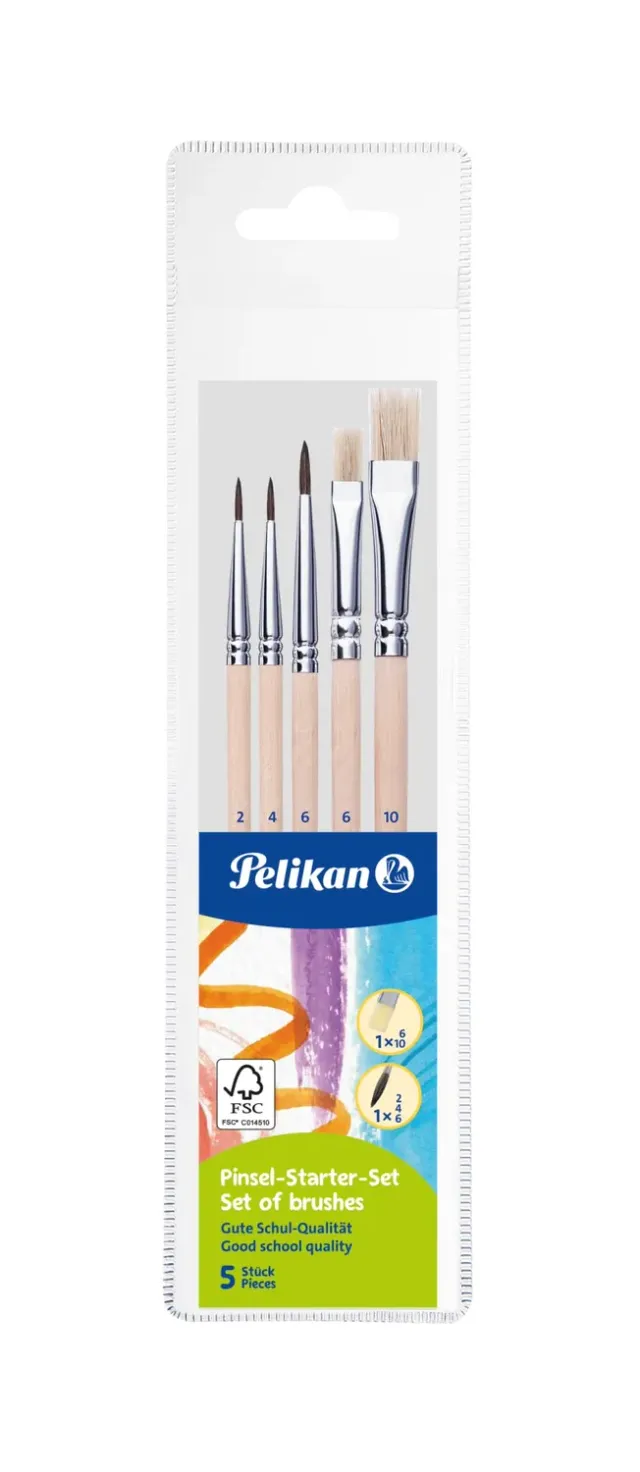 Pelikan Pinsel-Set Haar- und Borstenpinsel