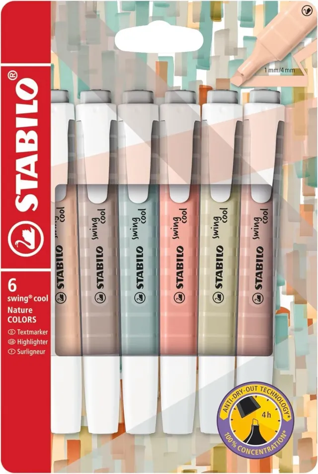 STABILO swing cool NatureCOLORS Textmarker 1+4 mm