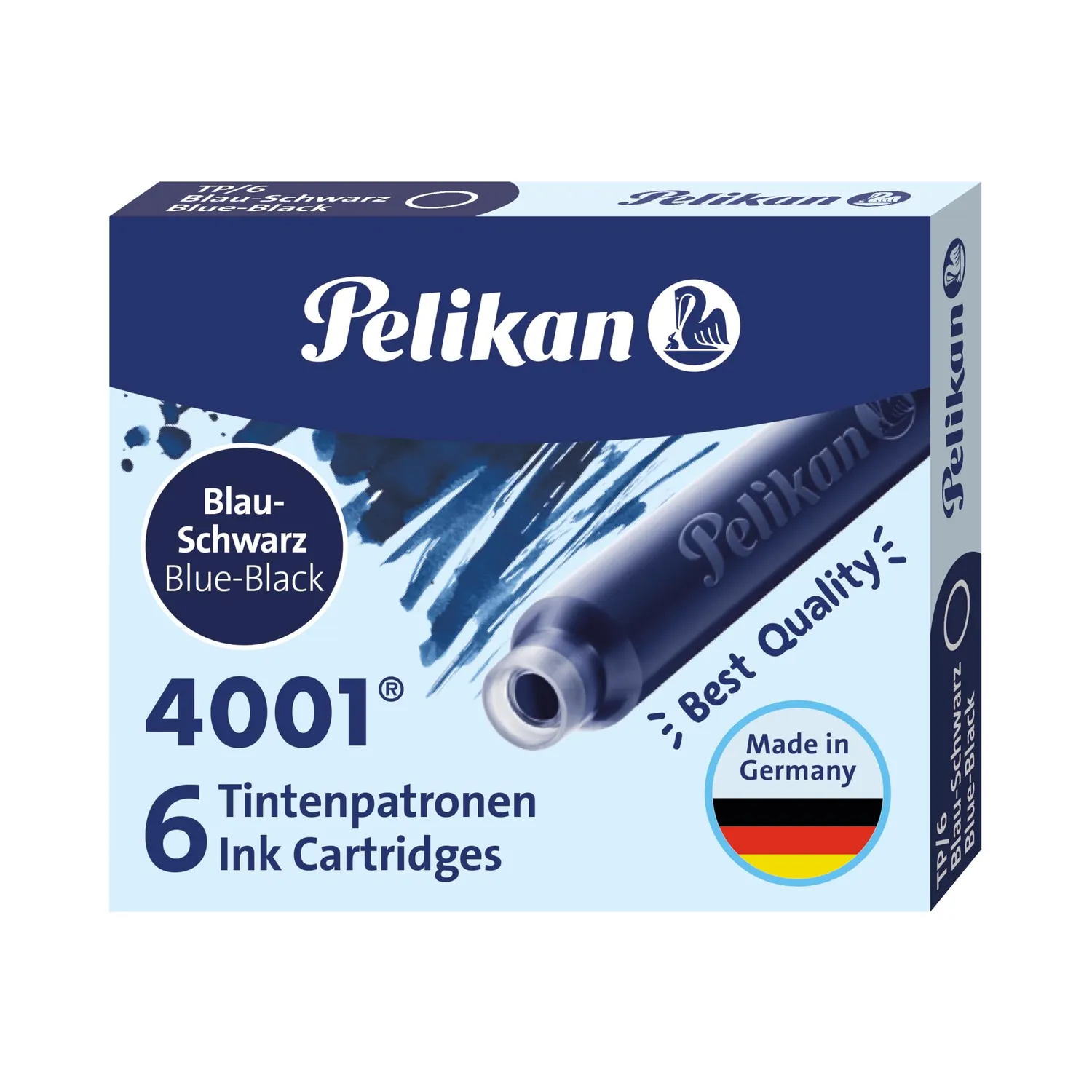 Pelikan 4001 Tintenpatronen Königsblau auswaschbar