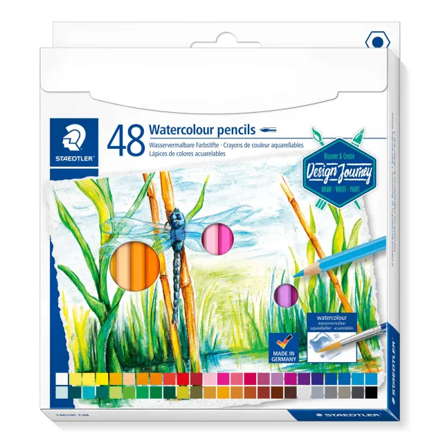 STAEDTLER 14610C Wasservermalbarer Buntstift Sechskant