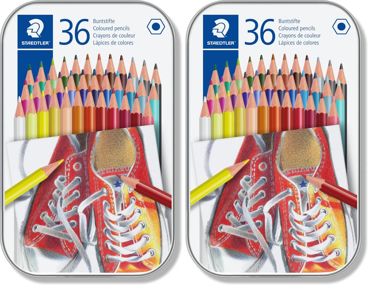 STAEDTLER 175 Buntstifte Metalletui klassisch