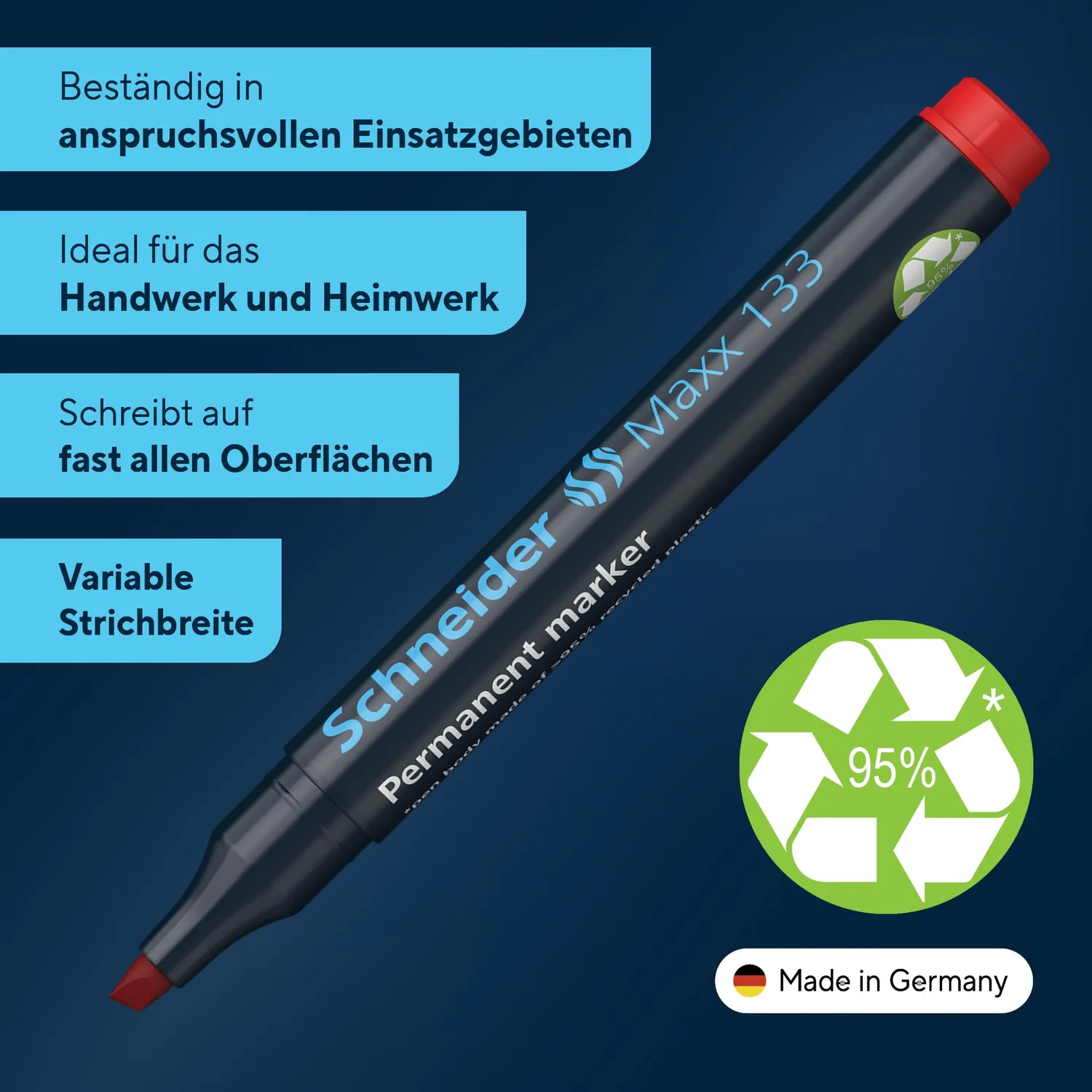 Schneider Maxx 133 Permanent-Marker Keilspitze
