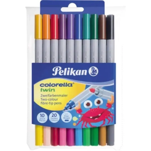 Pelikan Colorella Twin Fasermaler 10er Etui Doppelspitze
