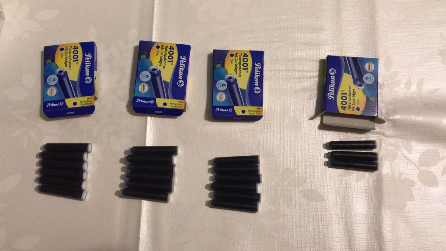 Pelikan 4001 Tintenpatronen Königsblau auswaschbar