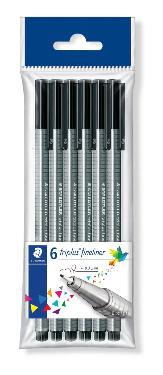 STAEDTLER triplus 334-9 PB6 Fineliner 0,3 mm