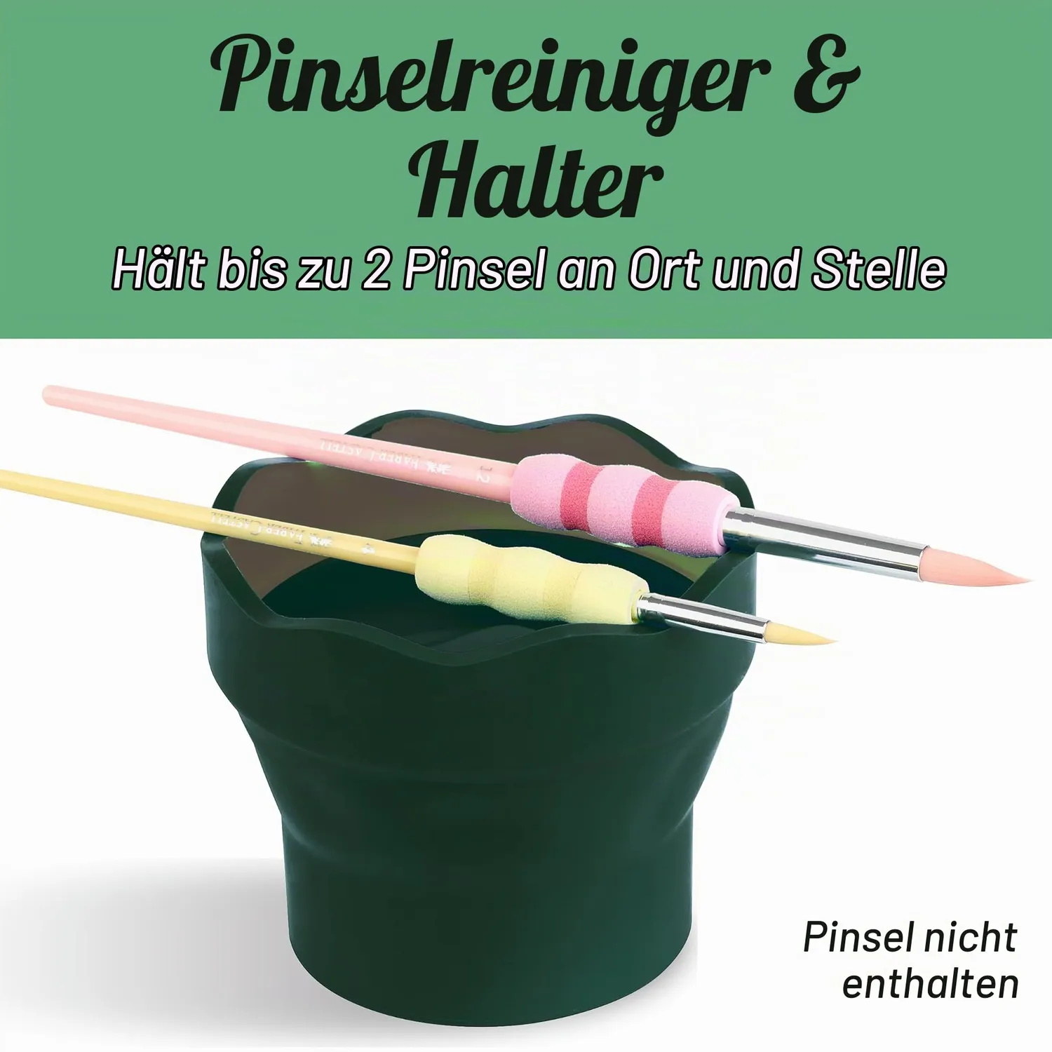 Faber-Castell Clic & Go 181520 Wasserbecher grün faltbar