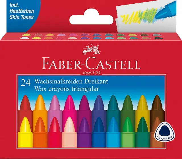 Faber-Castell Wachsmalkreide Dreikant