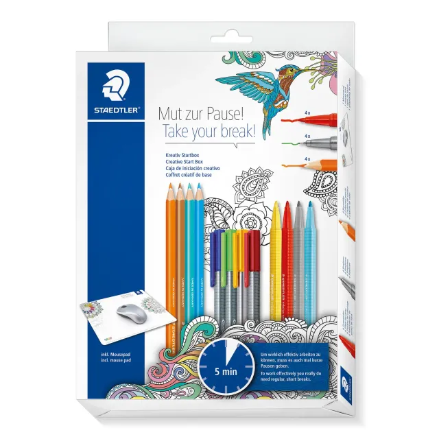 STAEDTLER Mut zur Pause 61 SET2MZP Kreativset mit Mousepad