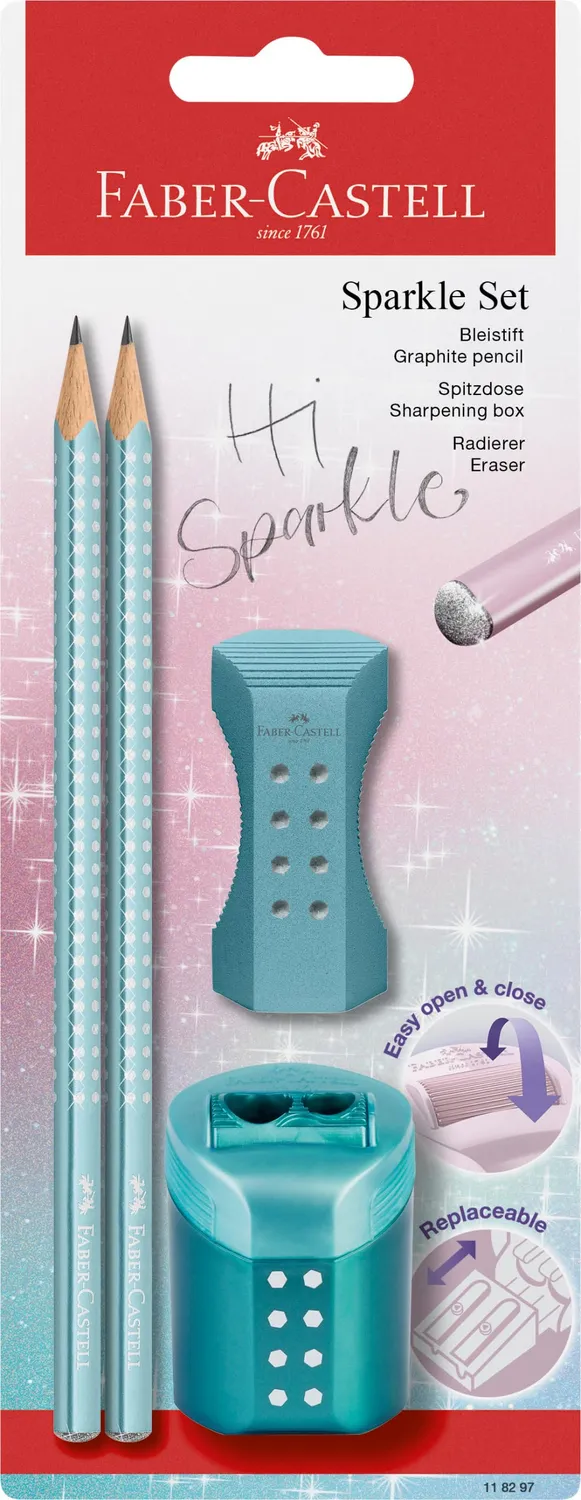 Faber-Castell Sparkle Bleistift-Set 4-teilig B