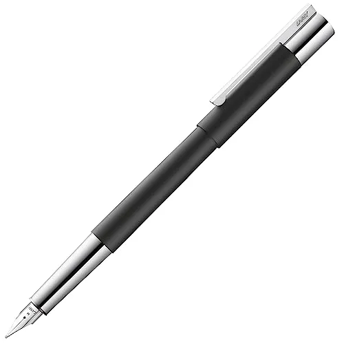 LAMY scala 080 Füller EF Mattschwarz Edelstahl Goldfeder