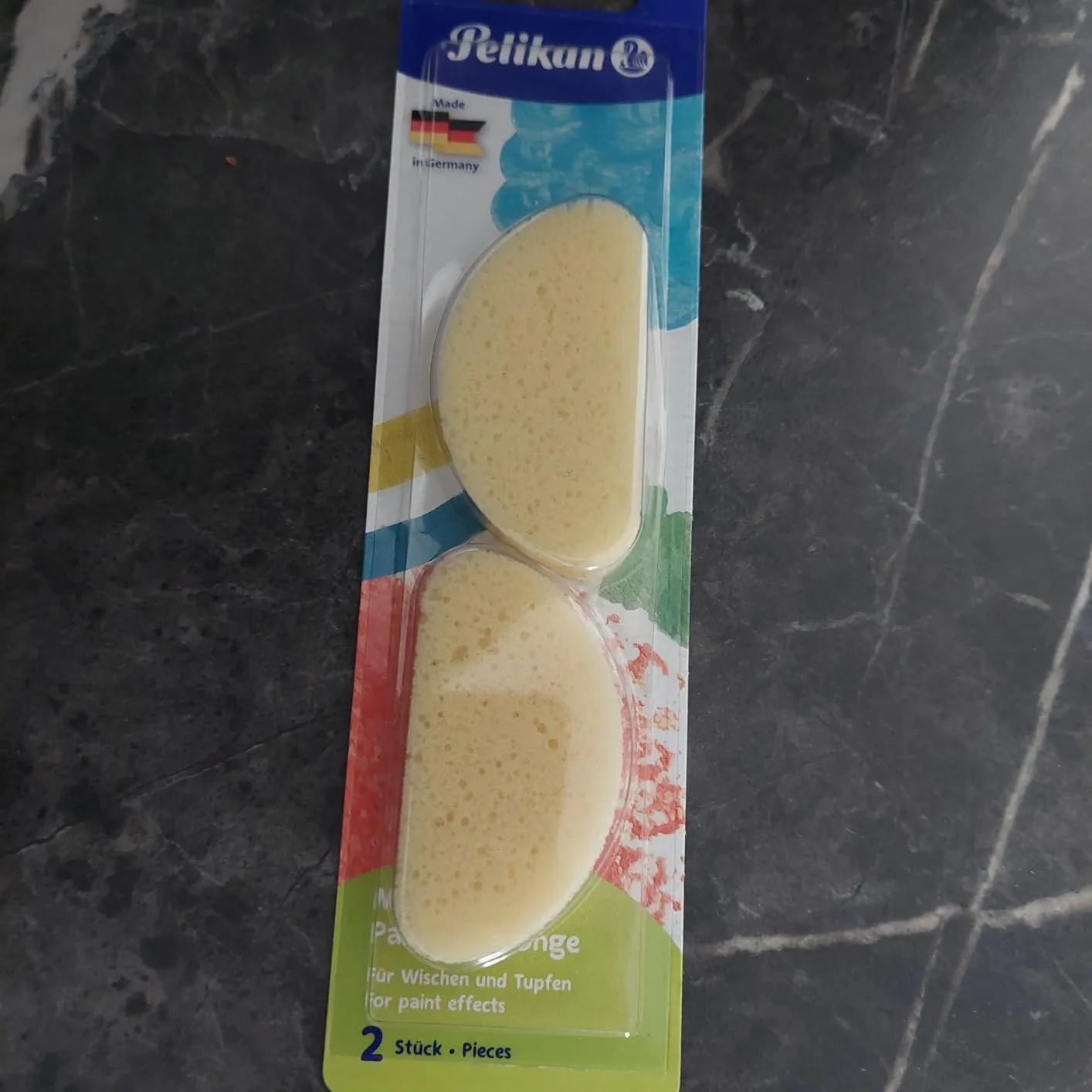 Pelikan Malschwamm 2er Pack weich saugfähig