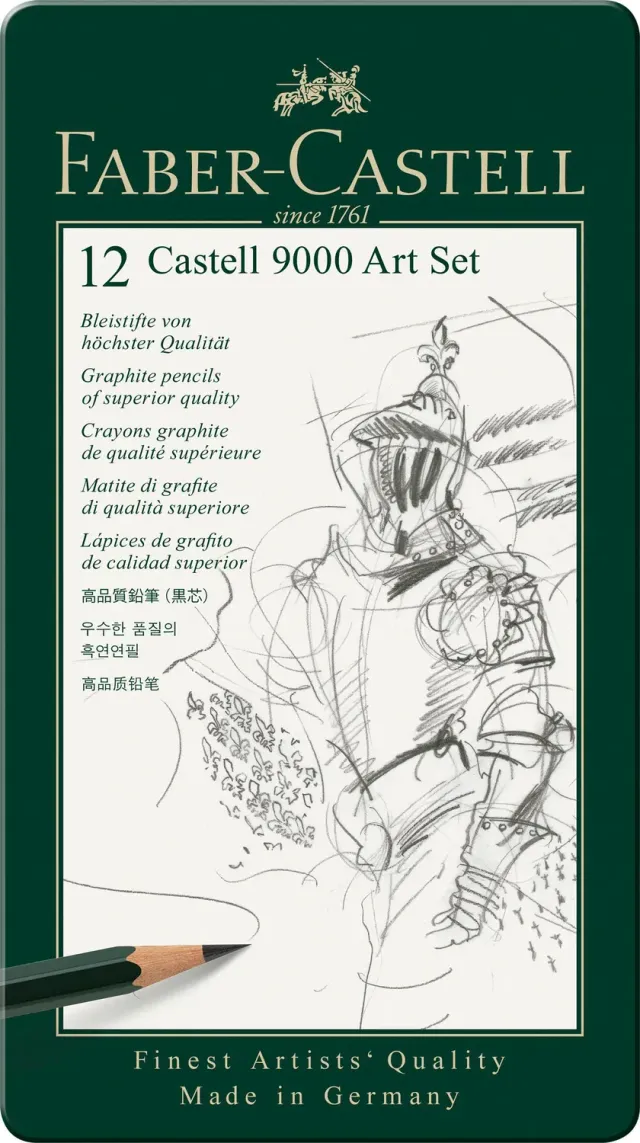 Faber-Castell Castell 9000 Bleistift-Set Metalletui
