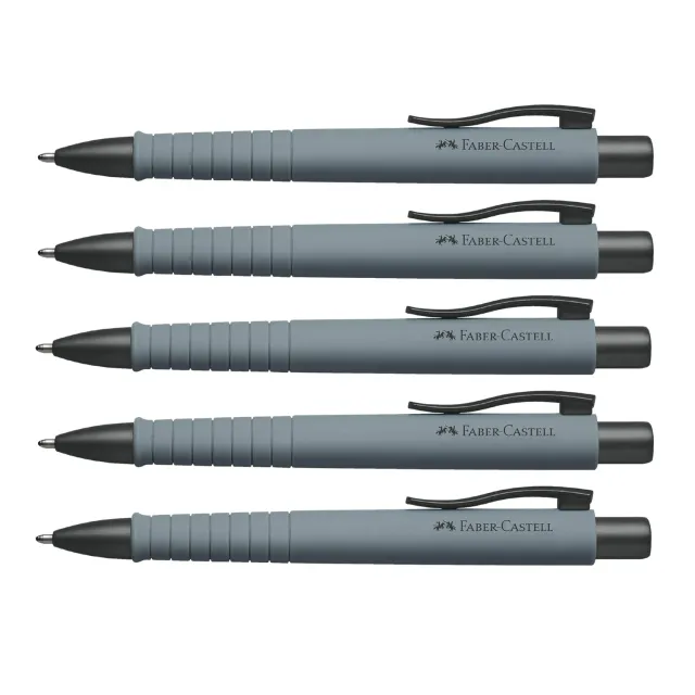 Faber-Castell Poly Ball Urban Kugelschreiber 0.5 5er Grau