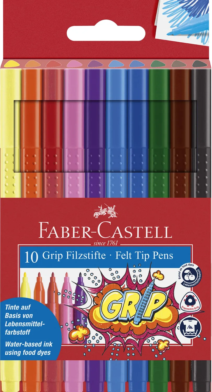 Faber-Castell Grip Colour Marker Neon Pastell