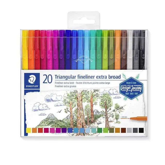 STAEDTLER triplus 338 TB20-C Fineliner 0,8 mm 20 Stück brillant