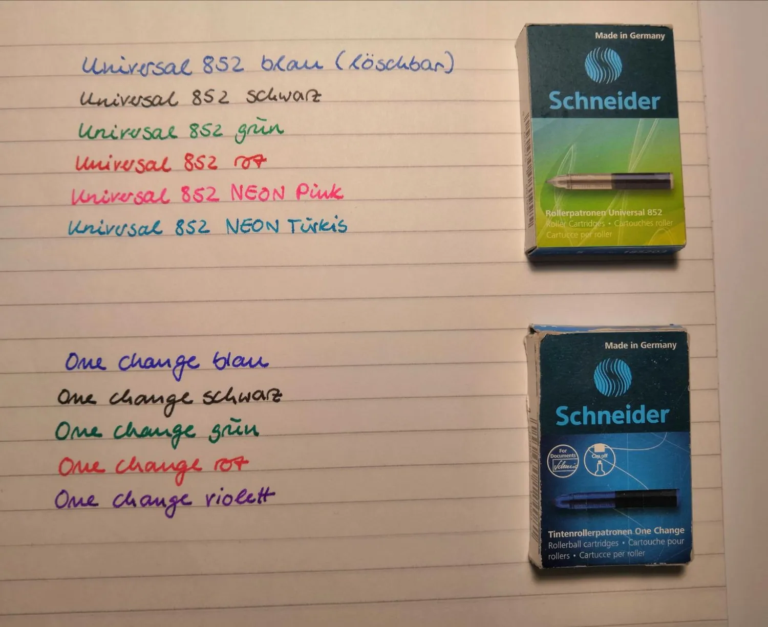 Schneider One Change Tintenroller 0,6mm nachfüllbar